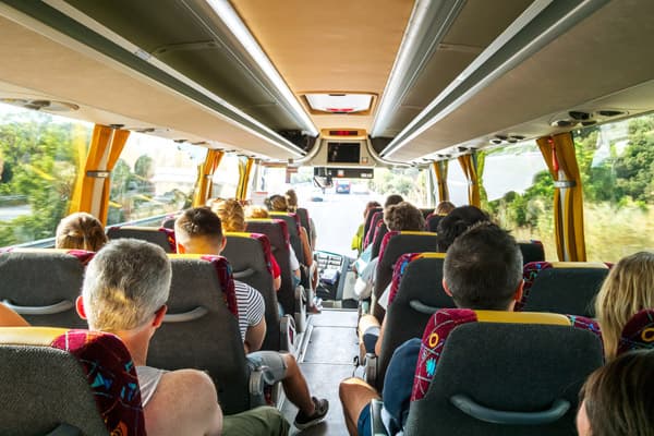 Autobús de excursión en Ferrol