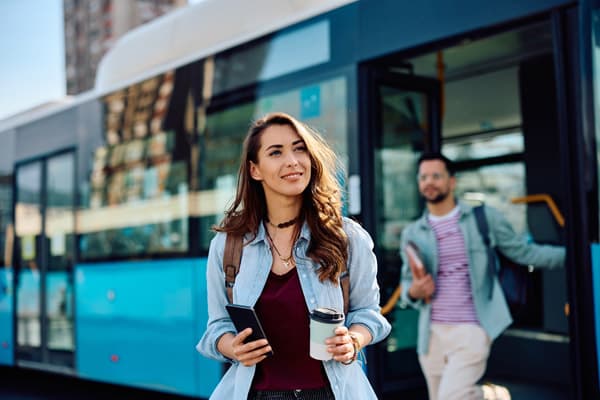 Autobús de excursión en Ferrol